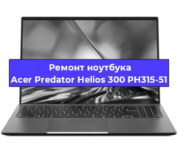 Чистка от пыли и замена термопасты на ноутбуке Acer Predator Helios 300 PH315-51 в Челябинске